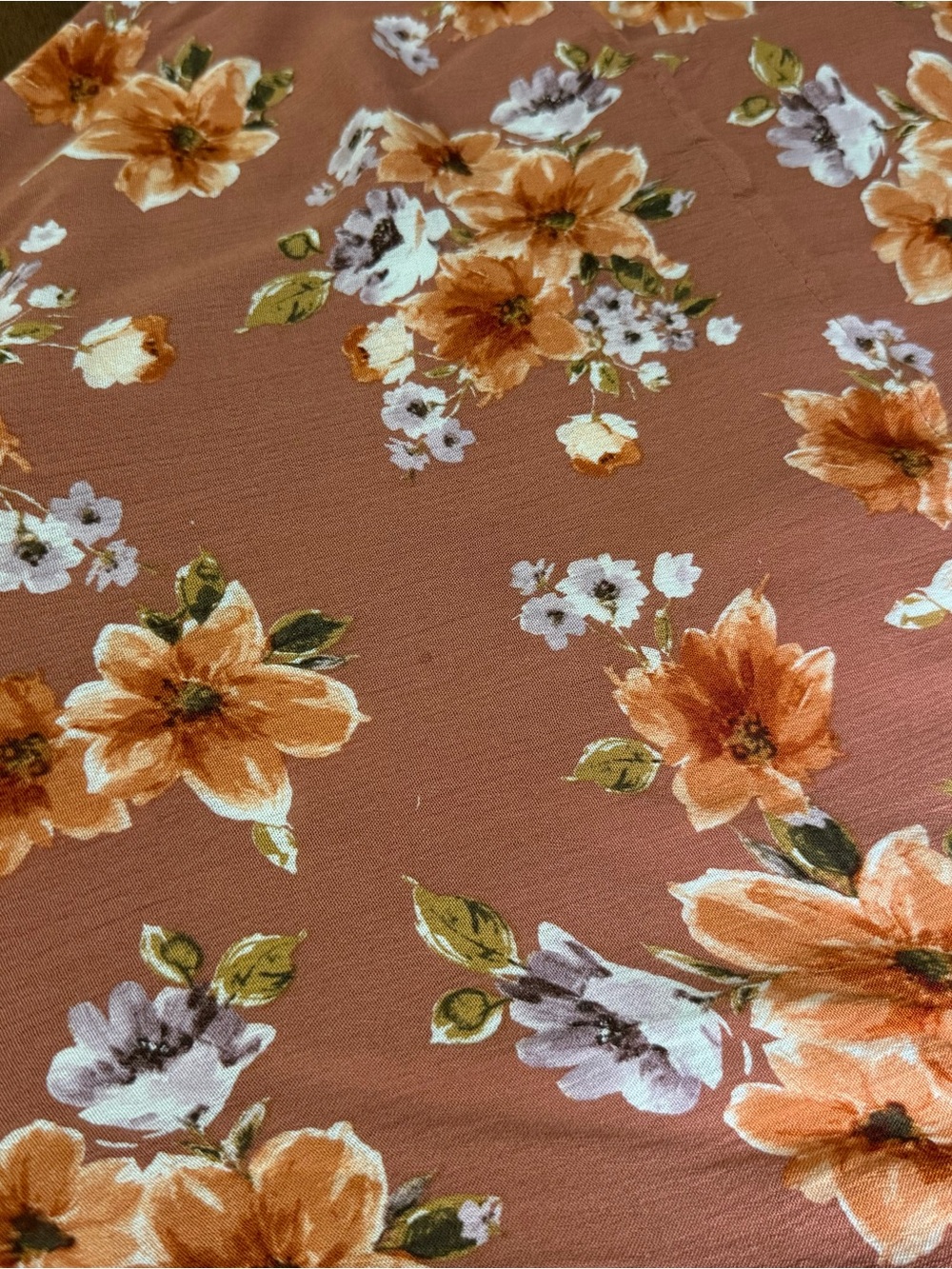 Altar'd State Rust Floral Ruffle Mini Dress - Size Large - Boho Open Back - Picture 9 of 10